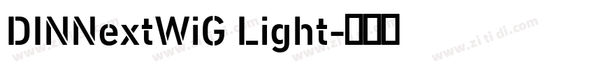 DINNextWiG Light字体转换